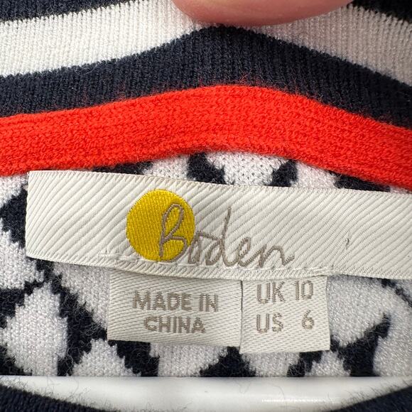 Boden Dress Women 6 Sweater Knee Midi Preppy Classic Office Career Dark Academia - Picture 7 of 9